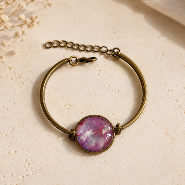 Armband Brons Paars