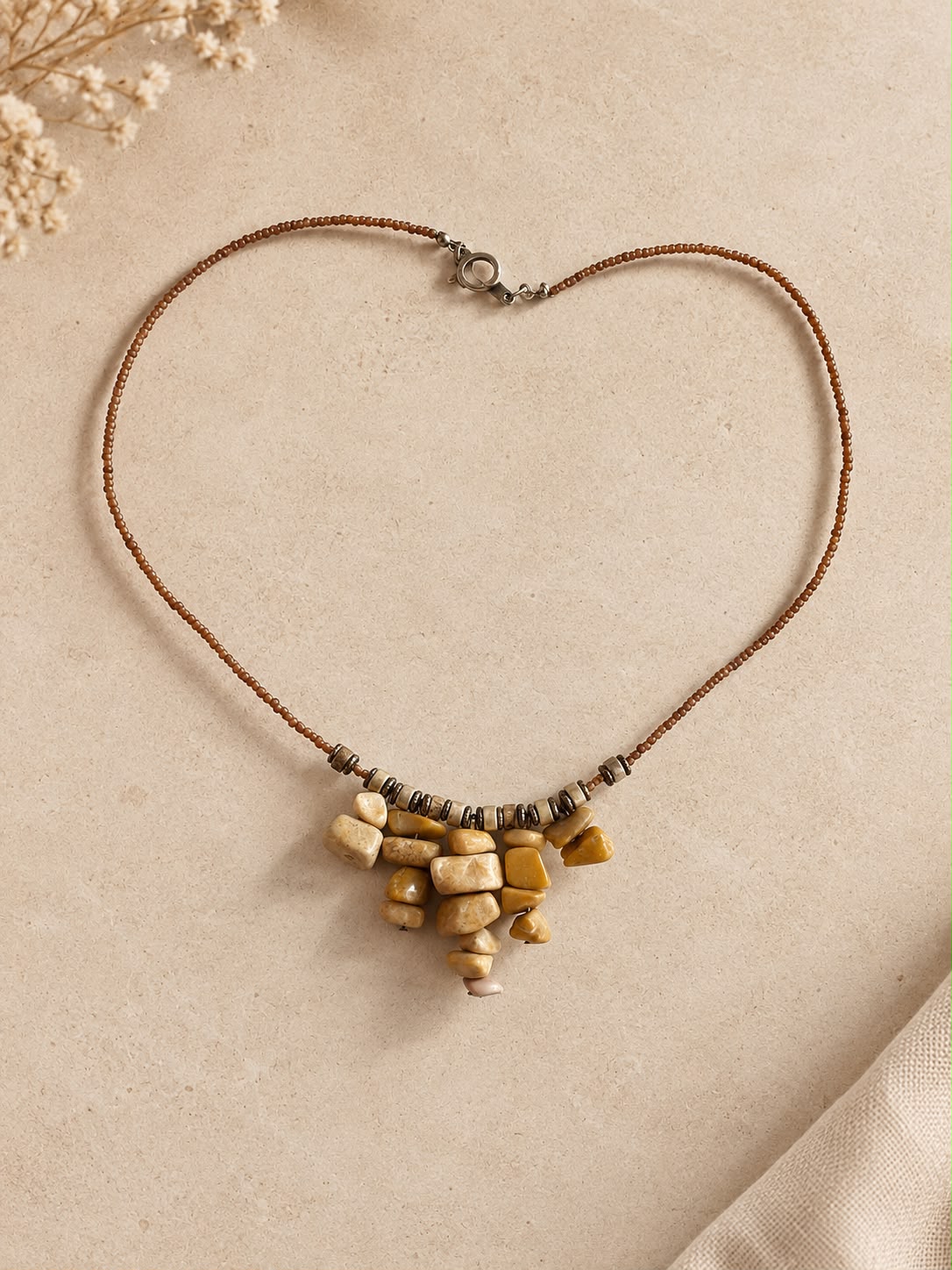 Ketting Leopard Skin Jasper – warme aardetinten